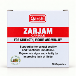 Qarshi Zarjam 10 Capsules — English front